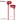 M33 Full Harmony Wire Control Earphones With Mic (Red)